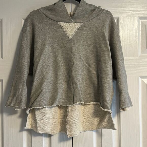 People of Leisure Women’s Grey Hooded Sweatshirt - Picture 1 of 8